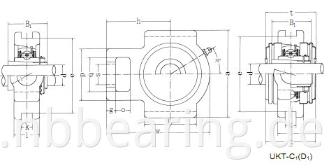 Flange Cartridge Bearing Units UKT200+H series